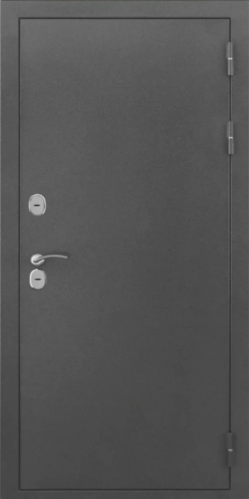 Входная дверь ДвериПРО L-Термо серебро ФЛ-185 (10мм, ПВХ ясень белый) DPRO200332 внешняя сторона