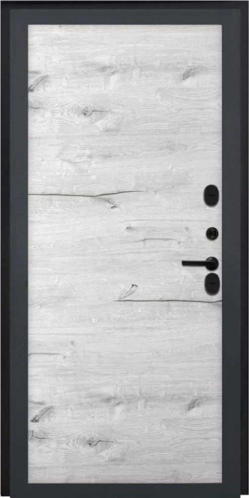 Входная дверь ДвериПРО Модель L-48 Без фрезеровки Дуб арктик горизонт DPRO195657 внутренняя сторона