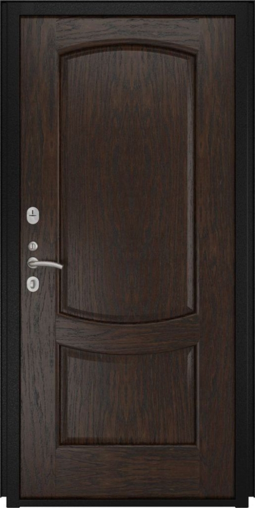 Входная дверь ДвериПРО Аура Лаура-2 (16мм, мореный дуб) DPRO195988 внутренняя сторона