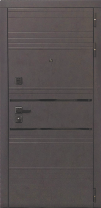 Входная дверь L-43 ФЛ-707 (10мм, белый софт) внешняя сторона