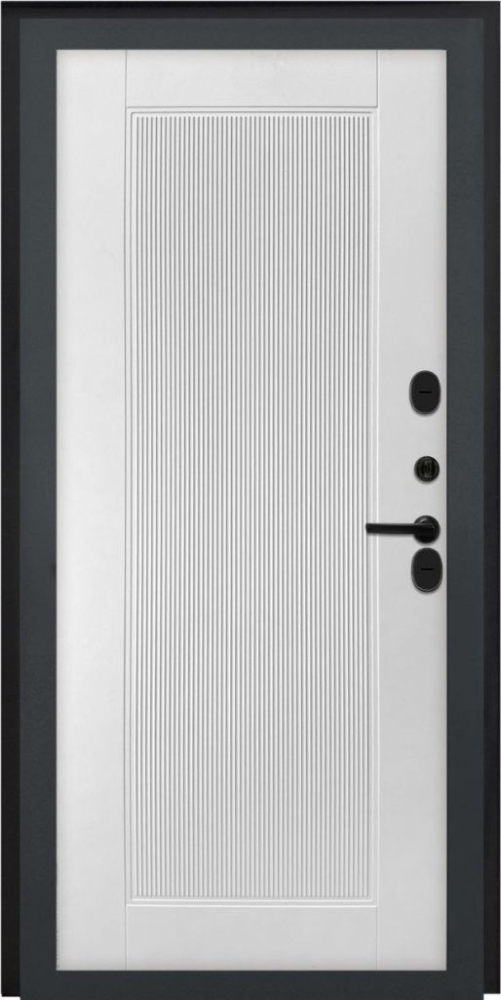 Входная дверь ДвериПРО Модель L-47 ПВХ 10мм Астрод Velutto Bianco DPRO195685 внутренняя сторона