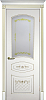 Межкомнатная дверь Смальта 05 Белый ral 9003  патина золото